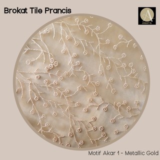 1/2 meter Kain Brokat Brukat Tile Prancis Bahan Kebaya ...