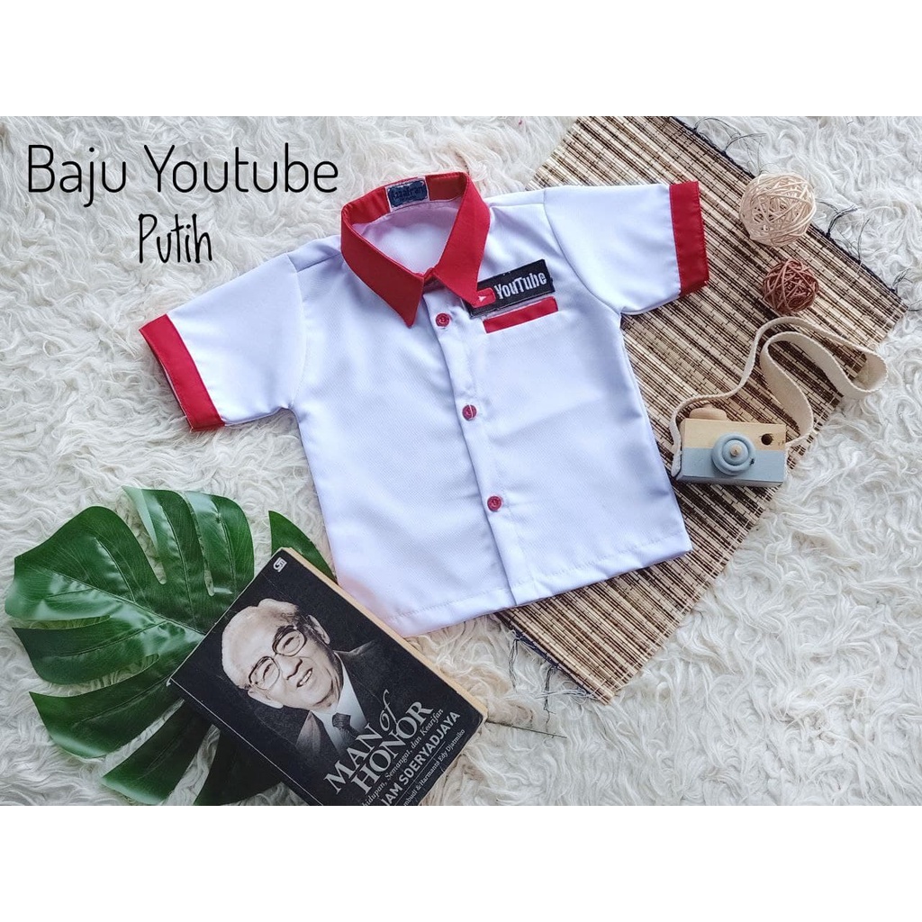 Kmeja Junior/Kemeja Youtube/Kemeja Viral/Kemeja Kekinian