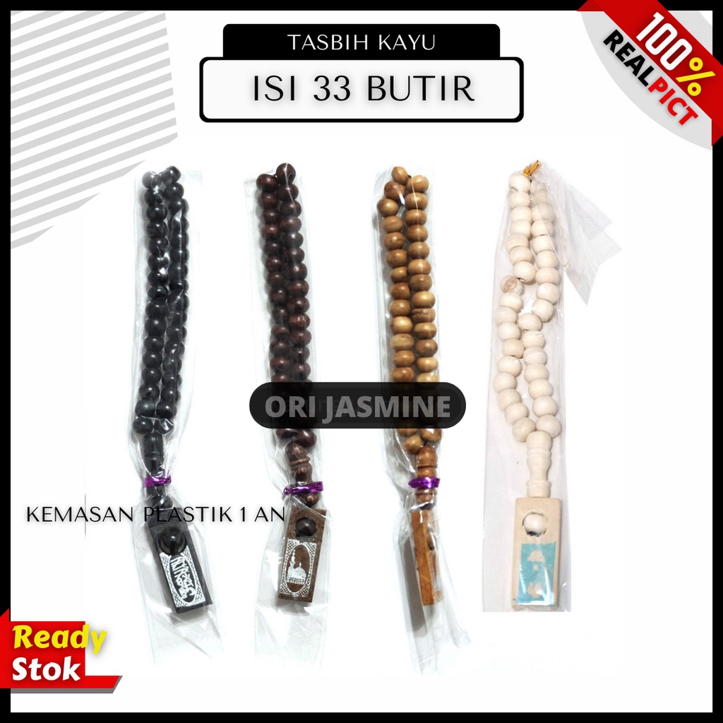 Tasbih Kayu Souvenir Umroh Haji 33 Butir