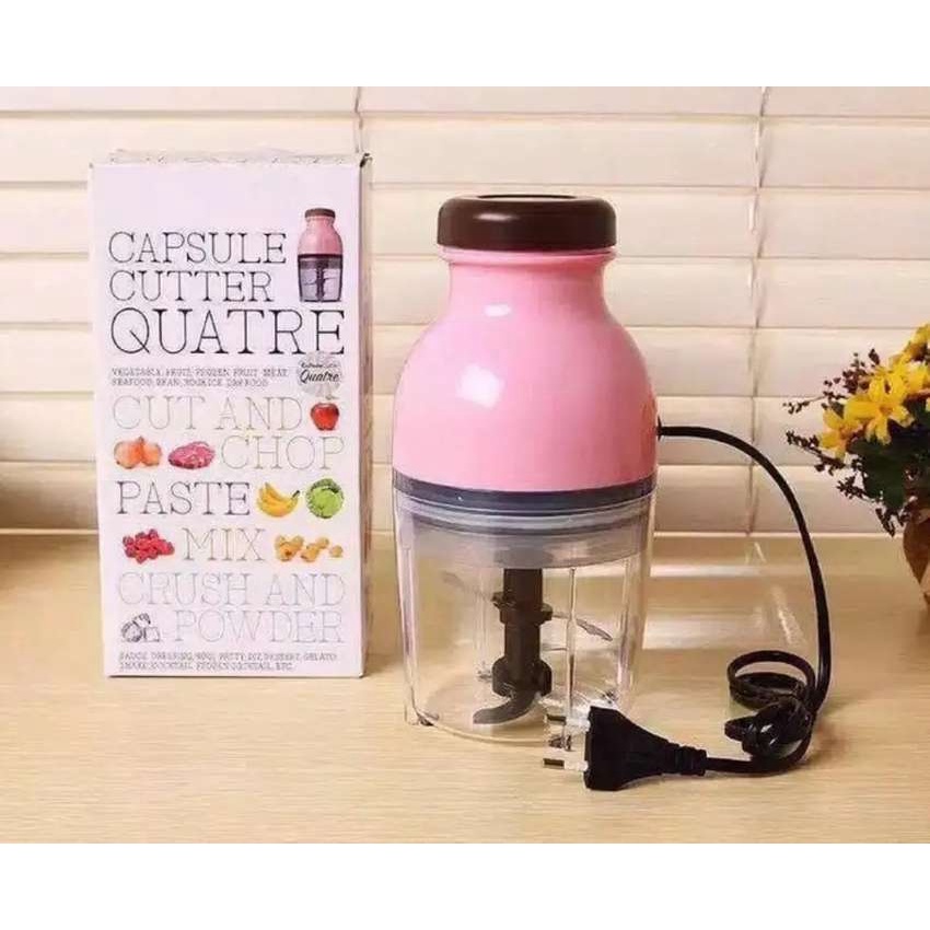 Blender Kapsul Capsule Cutter Quatre Portable Elektrik Juicer Mixer Hand Serbaguna Perlengkapan Dapur Original Blender Serbaguna Kapsul Cutter Quatre