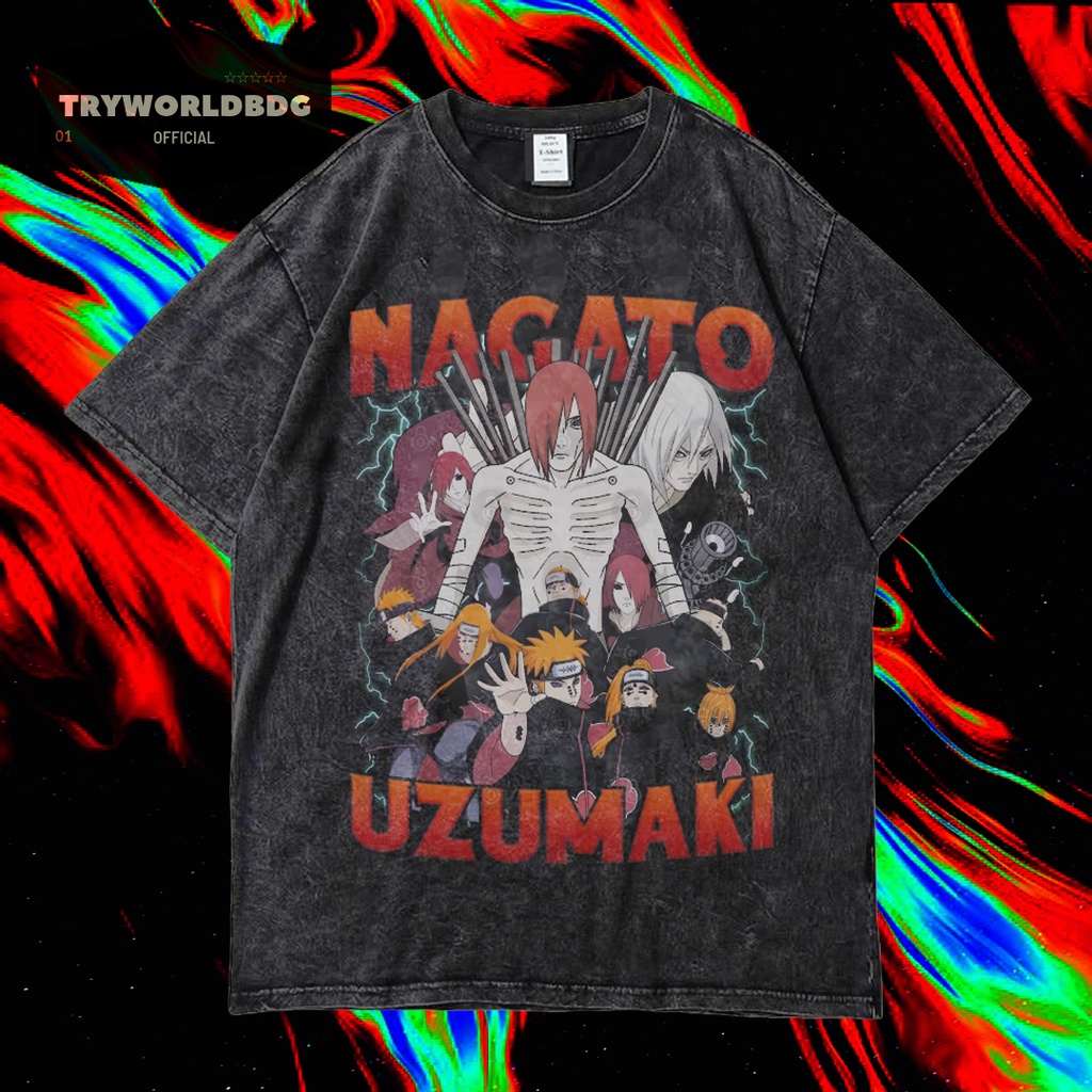 KAOS OVERSIZED / KAOS WASHED / OVERSIZED T SHIRT / KAOS NAGATO UZUMAKI VINTAGE TEE