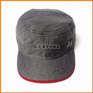 Topi Anak Laki Laki Perempuan bagus 1 2 3 Tahun Murah Lucu Model Komando Bahan Kaos Halus Keren-abu tua