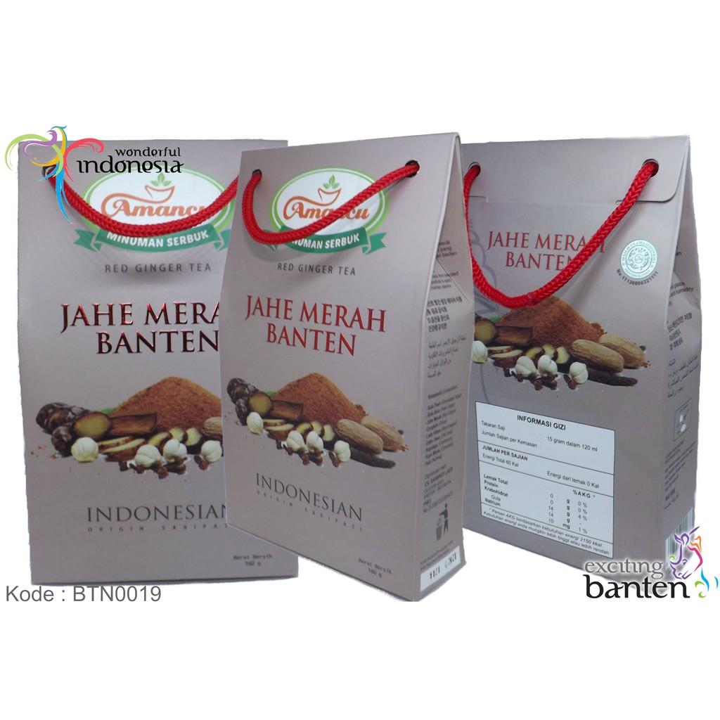 

Teh Jahe Merah Banten, Red Ginger Tea minuman khas Banten 160g