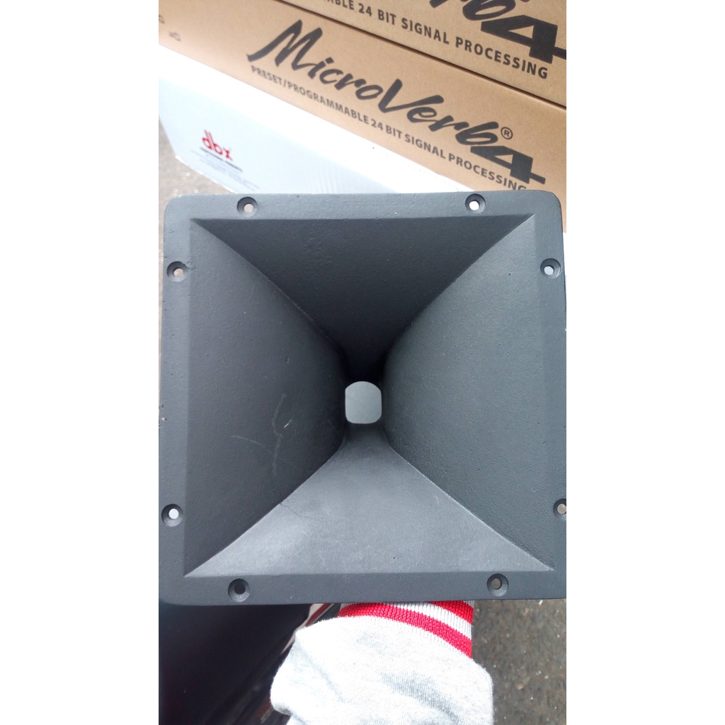 Horn Tweeter Corong Twiter Besi Cor 22x22cm 22x22 cm 22cm Tweeter Besi Drat Besi Tebal Kotak Corong