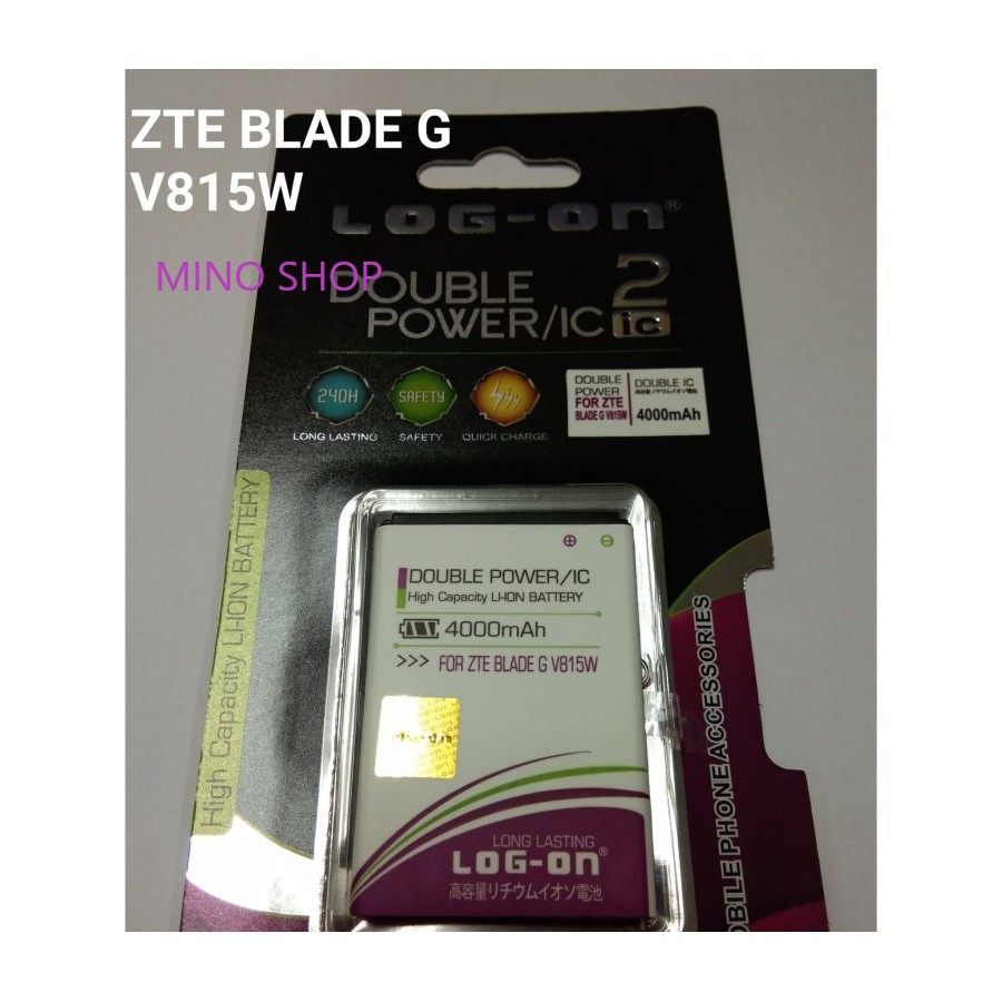 BATERAI ZTE V815W - V815 - BLADE G - LOG ON DOUBLE POWER BATTERY BATRE