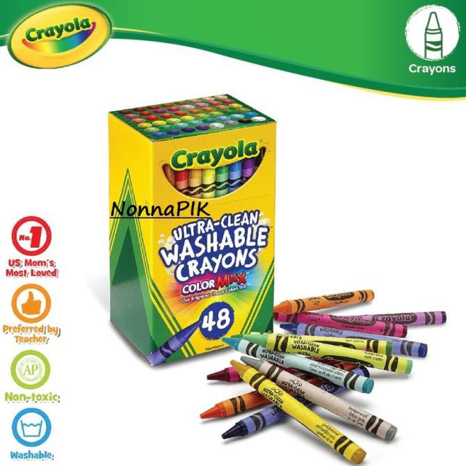 

(PERALATAN MENGGAMBAR) CRAYOLA ULTRA CLEAN WASHABLE CRAYON - 48 COLOR PROMO