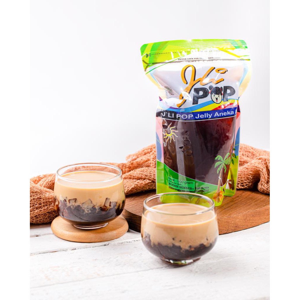 Coffee Jelly Premium 600gram - Topping Minuman - Jelly Motif