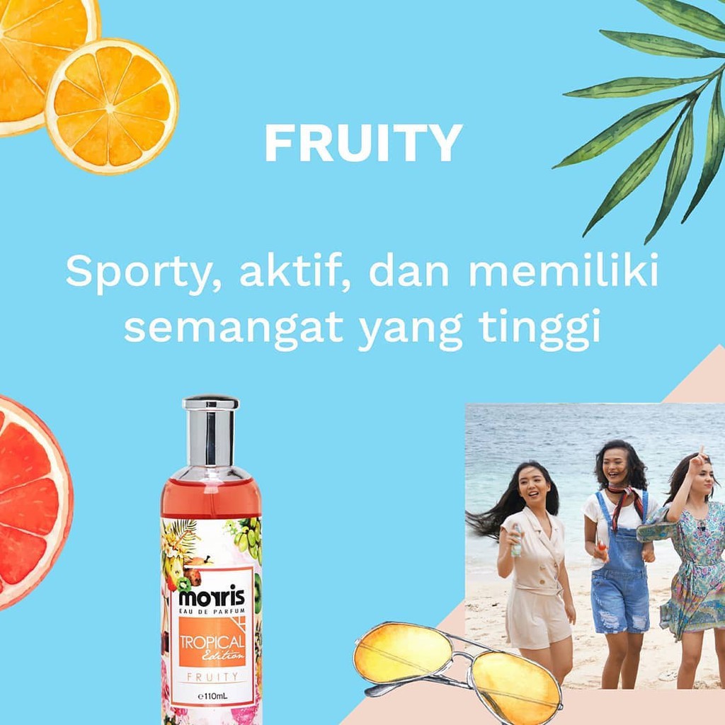 Morris Eau De Parfum Tropical | Minyak Wangi 110 ml