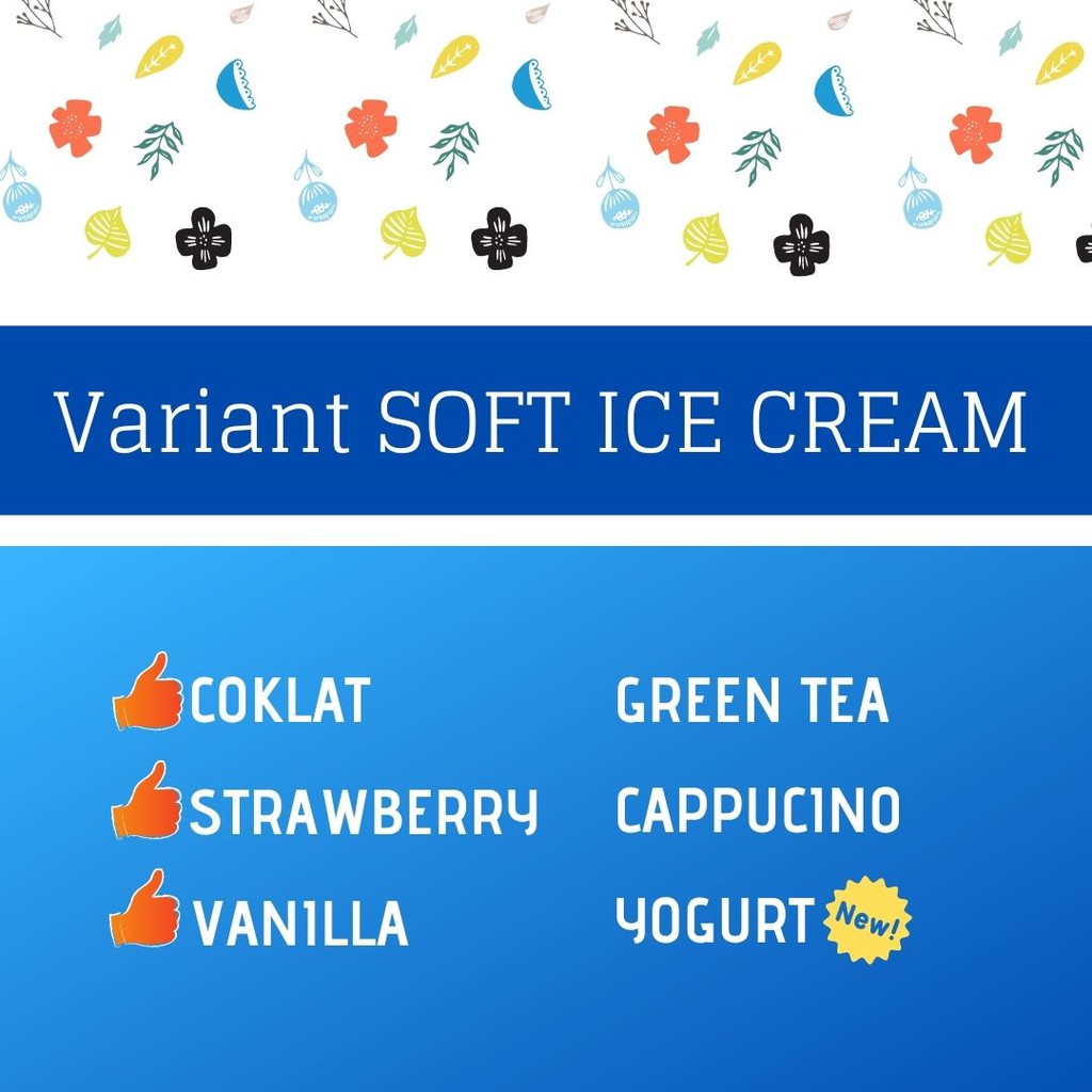 SOFT ICE CREAM COKLAT 1Kg - Bubuk Es Krim Coklat - Bubuk Es Krim - SOFT ICE CREAM Powder 1Kg