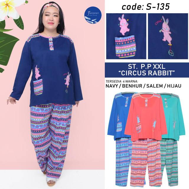 PP XXL forever motif circus rabbit