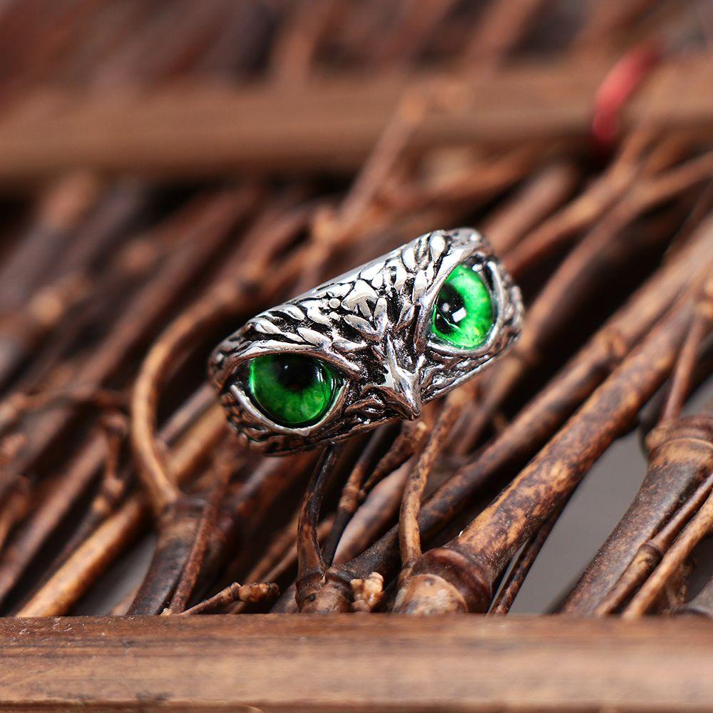 Top Statement Ring Demon Jewelry Cincin Vintage Gaya Hewan Retro