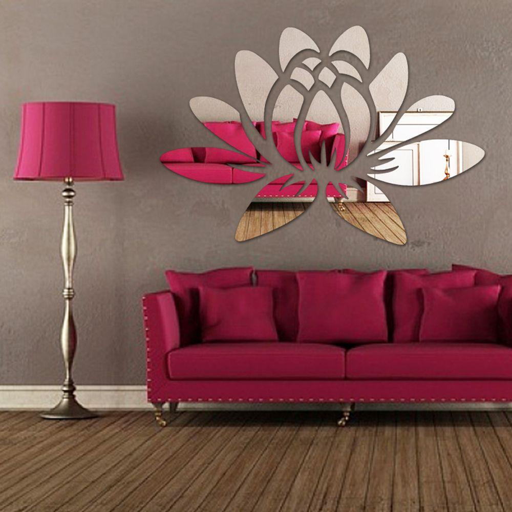 Suyo Mirror Surface Stiker Wall Art Removable Aplikasi 3D Akrilik