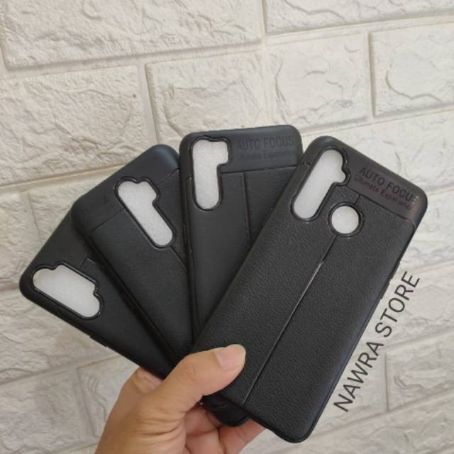 Case Oppo A91 A5 2020 A9 2020 A31 A8 F15 F9 F11 PRO Autofocus Leather Kulit Slim Carbon Soft Casing