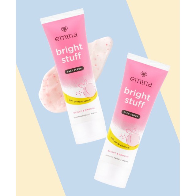 EMINA BRIGHT STUFF FACE SCRUB 50 ML / SCRUB WAJAH EMINA