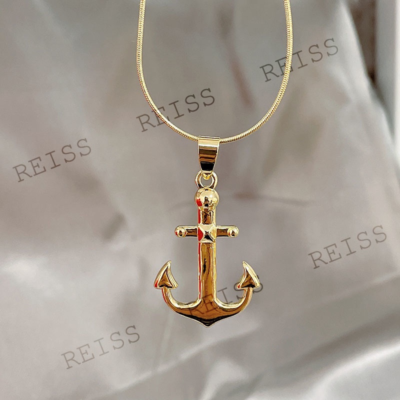 REISS St Benediktus Perhiasan Kalung Notre Dame Emas Stainless Steel San