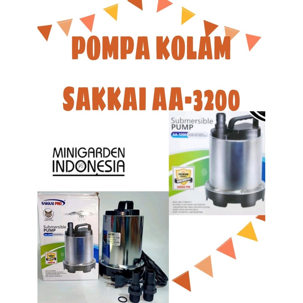 SAKKAI AA-3200 POMPA AIR CELUP AQUARIUM WATER PUMP KOLAM AIR MANCUR