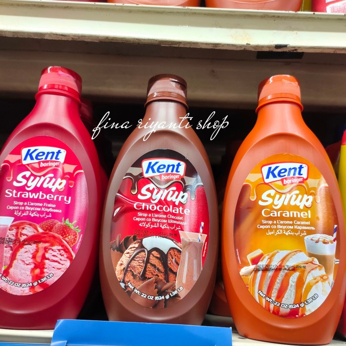 

kent boringer syrup chocolate, caramel, strawberry 624gr
