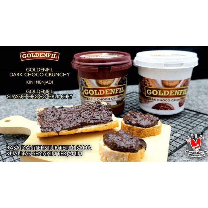 

COKELAT- GOLDENFIL DARK CHOCO CRUNCHY 1KG -COKELAT.