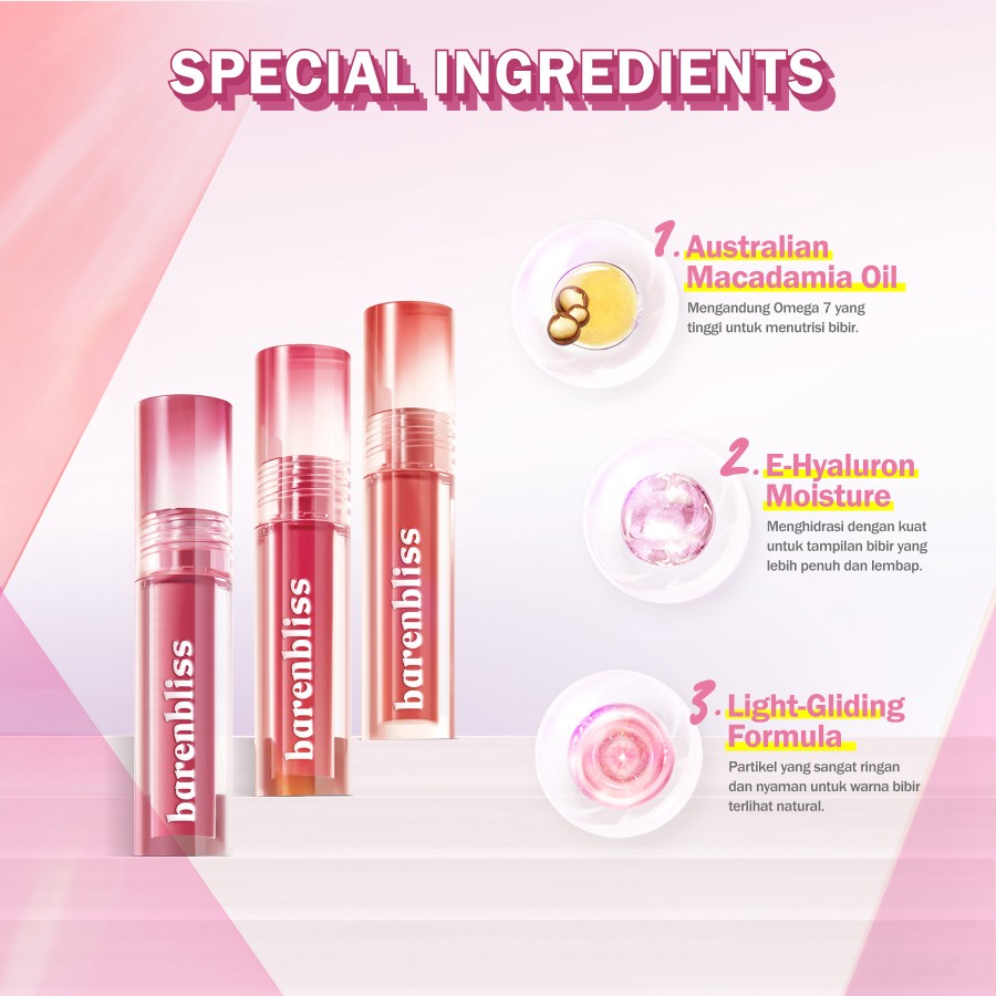 ★ BB ★ BNB Barenbliss Berry Makes Comfort Lip Cream - Korea Liquid Lipstik - 24H Moisturizing