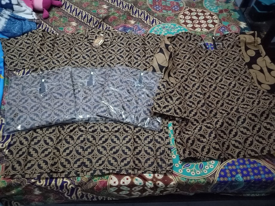 Tey-17 Batik Wanita Asj Sa Hrb026 Kenongo Kemeja Tosca Pendek