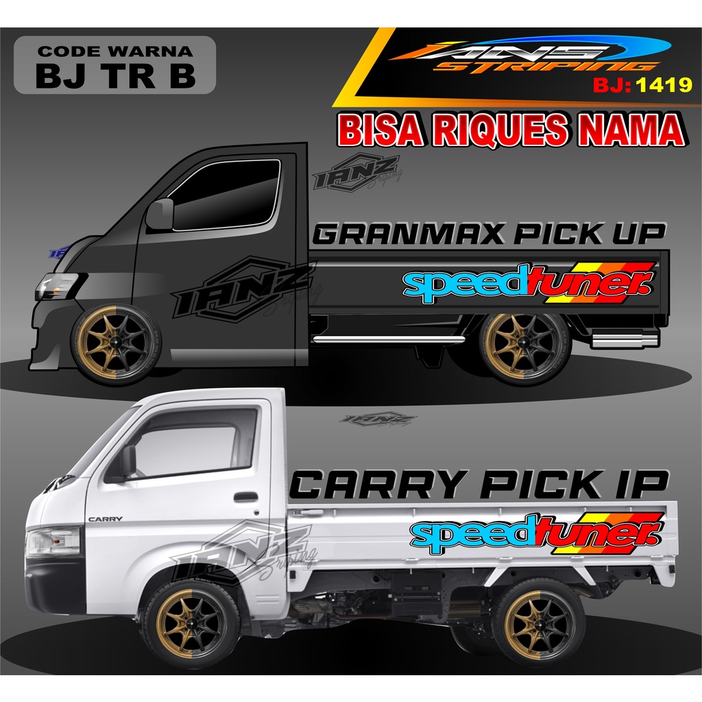 STIKER TULISAN BAK SAMPING GRANMAX PICK UP / STICKER BAK SAMPING GRANMAX / DECAL STICKER GRANMAX PICK UP