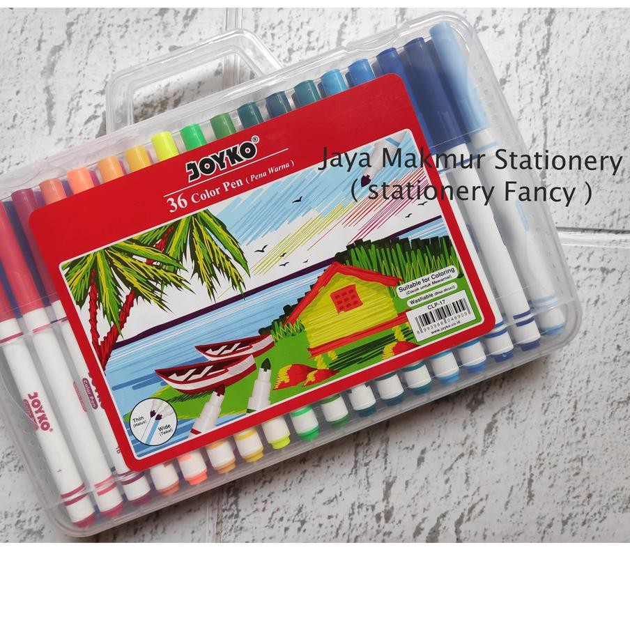 

>COD.E-0359!! Pen warna color pen joyko washable set 36 warna CLP-17 Termurah