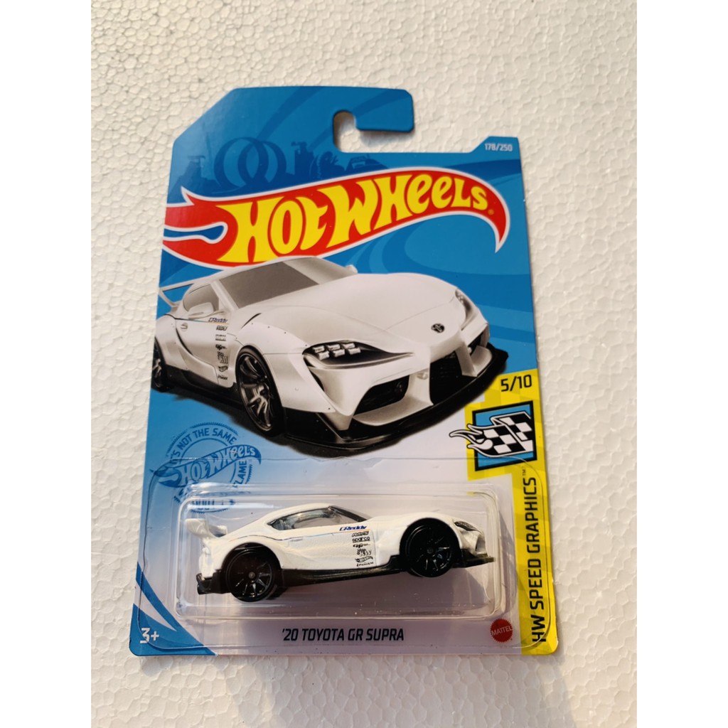HOT WHEELS HOTWHEELS '20 TOYOTA GR SUPRA PUTIH HW SPEED GRAPHICS LOT J 2021 DIECAST MOBIL TRACK BARU