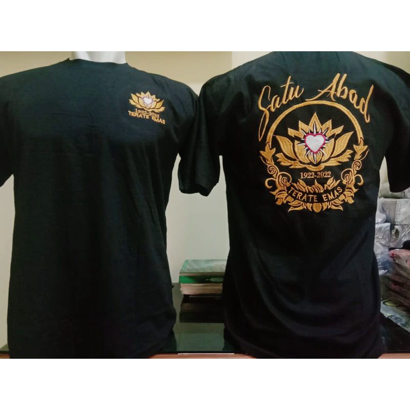 (COD) Kaos Distro PSHT Terbaru Kaos PSHT Terate Emas Kaos PSHT Satu Abad Kaos PSHT Keren Kaos Bordir