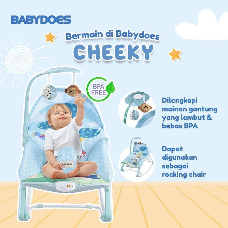 Babydoes Cheeky Swing Rocker Bouncer Ayunan Bayi