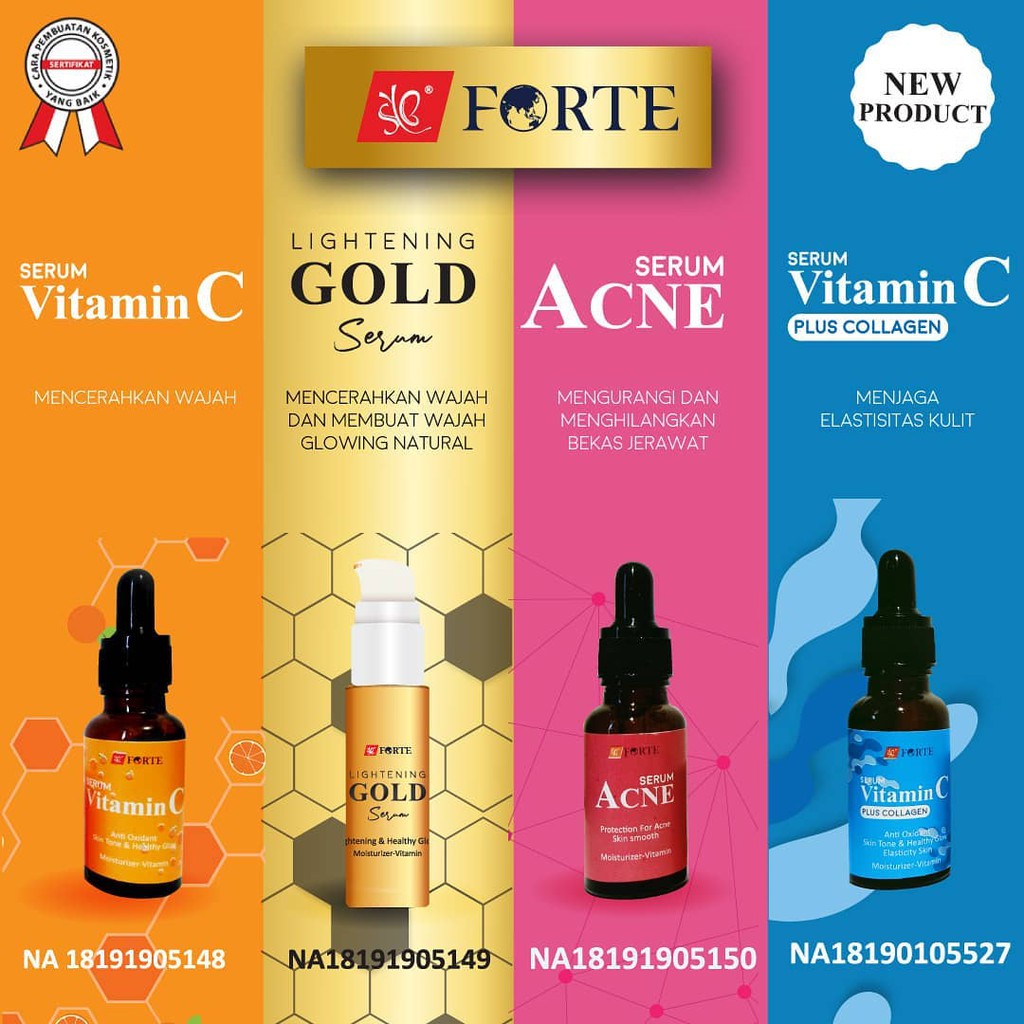 SYB SERUM WAJAH / SYB SERUM ACNE / SYB SERUM GOLD/ SYB SERUM VIT C COLLAGEN / SYB SERUM VIT C - BPOM