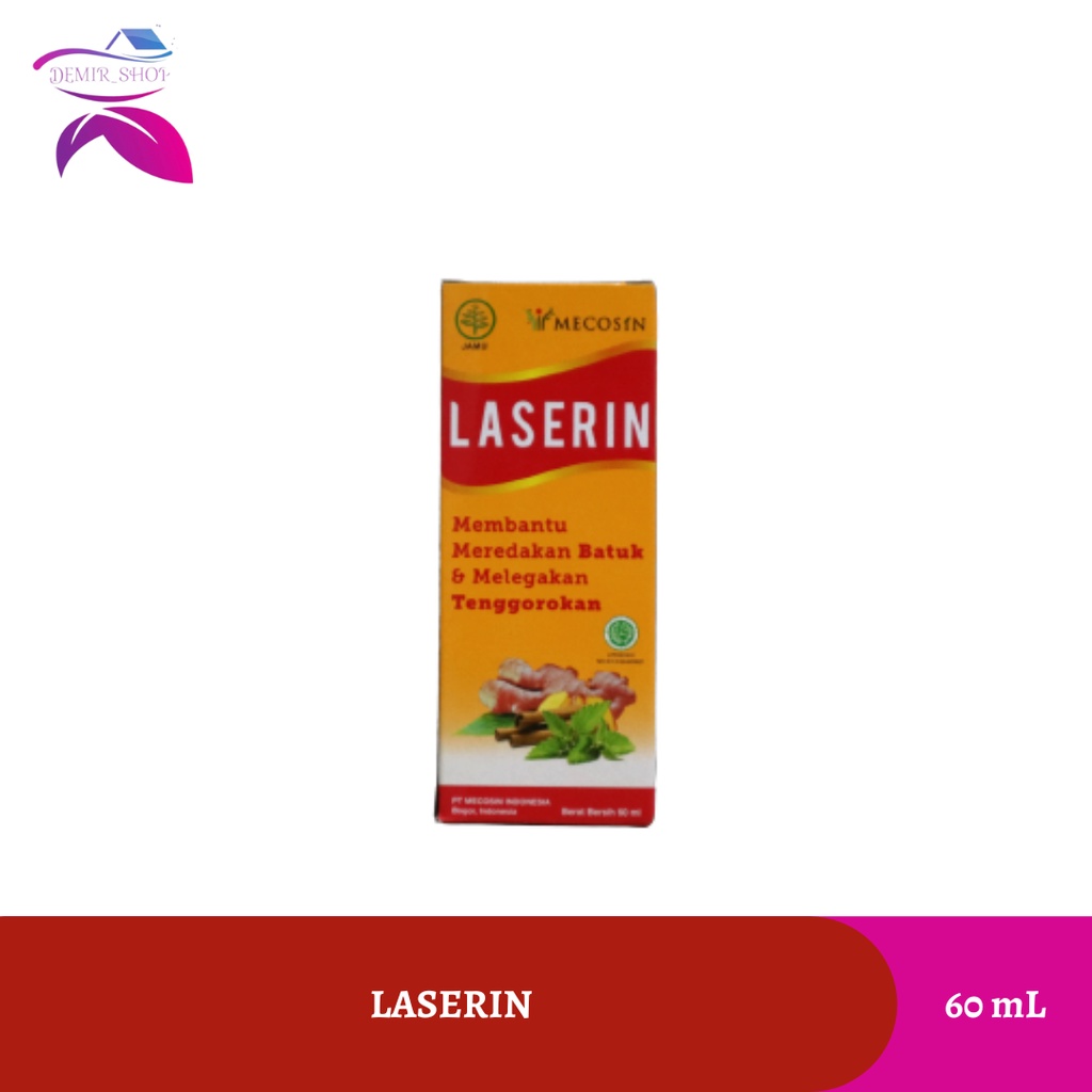 Obat Batuk Laserin 60 mL &amp; 110 mL / Melegakan Tenggorokan