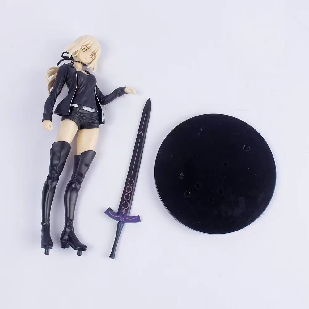 Action Figure FATE / Grand Order FATE Saber Arturia Pendragon Casual Mainan Action Figure Bahan PVC Untuk Koleksi