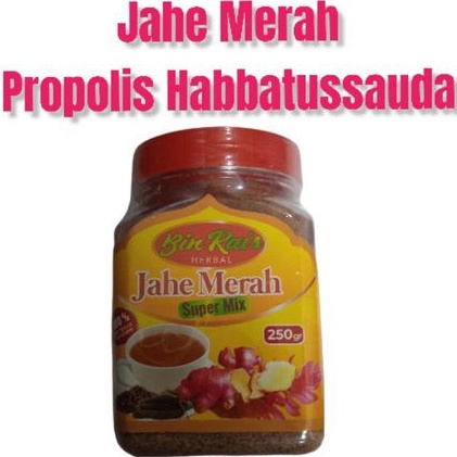 

Jahe Merah Plus habbatusauda propolis Bin rais /dhiya Menjaga imun tubuh