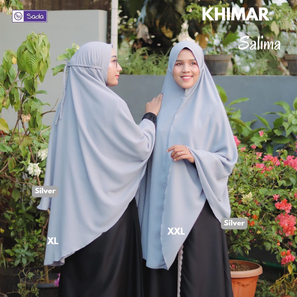 khimar salima by Sada SH | bahan wollycrepe | non pad | bergo