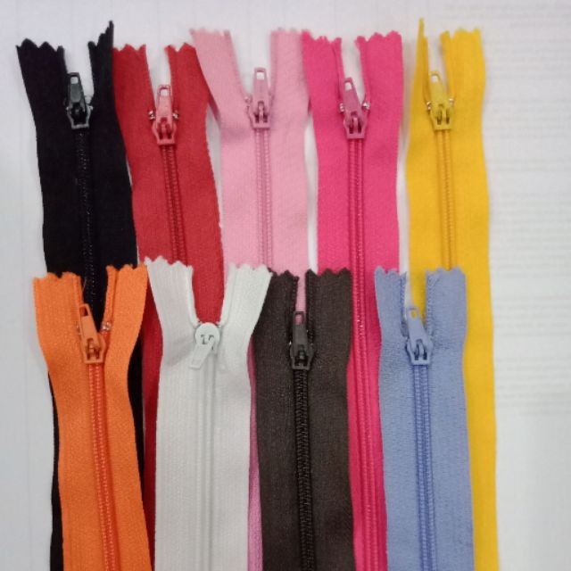 isi 12 pcs resleting 7 inch / sleting 17 cm kualitas premium
