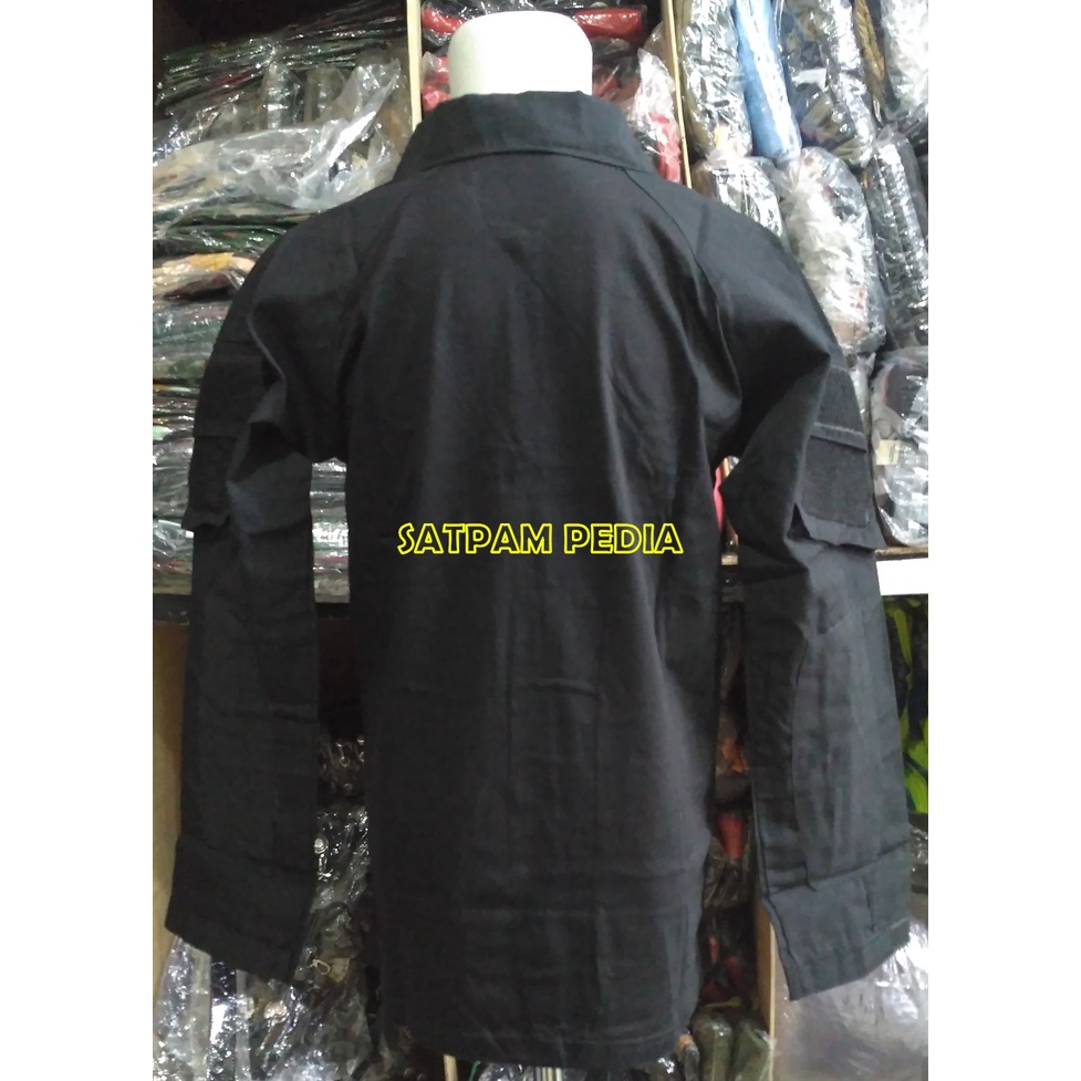 Kaos Kerah Riptop Hitam - Kaos Kerah Pria Tactical