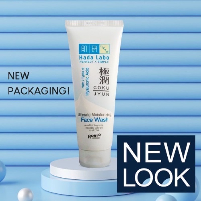 HADA LABO GOKYUJUN ULTIMATE MOISTURIZING FACE WASH (50GR &amp; 100GR)