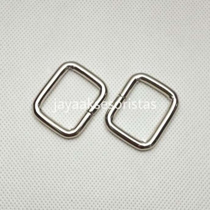

Ring kotak tas 2.5 cm tebal nikel TERUJI