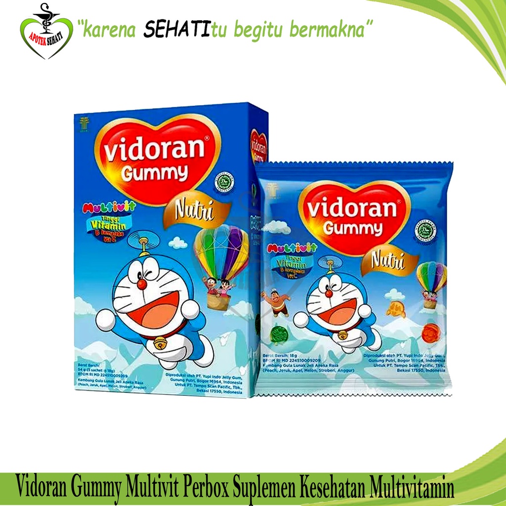 Vidoran Gummy Per Box Multivitamin Suplemen Kesehatan