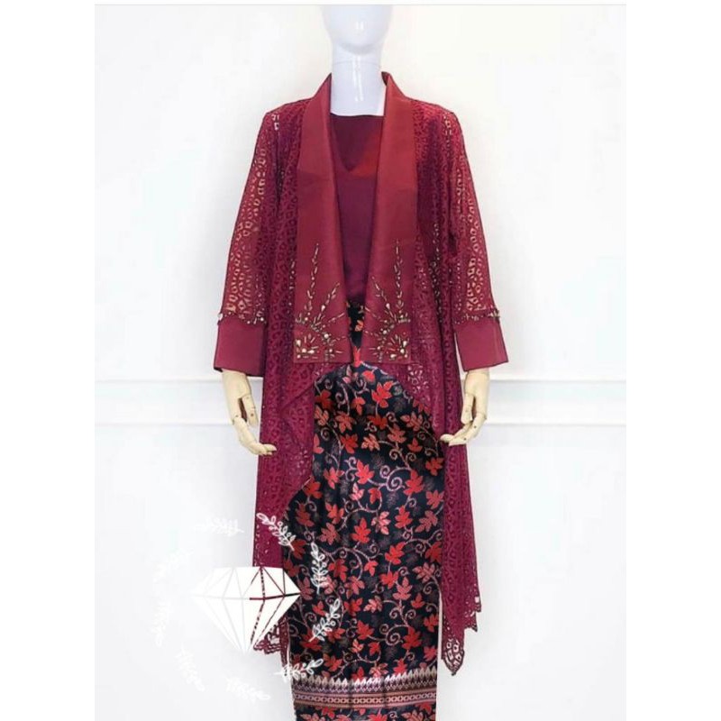 SET KEBAYA AMELIA BRUKAT (REAL PIC)