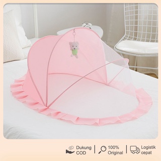 Image of [COD] Kelambu tempat tidur bayi / penutup kelambu tempat tidur anak / kelambu bayi yang dapat dilipat