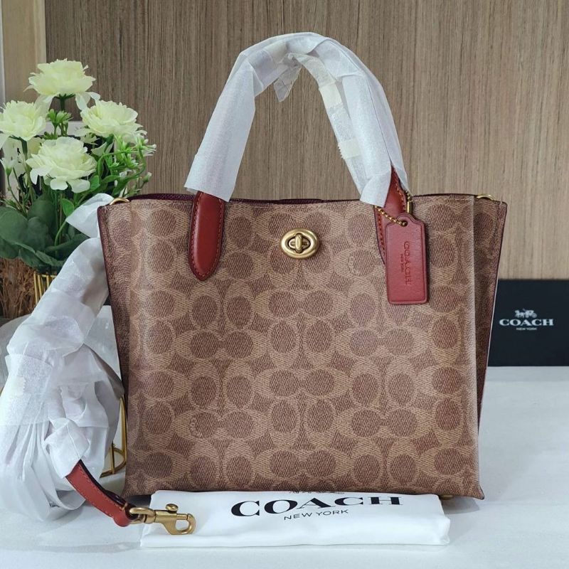 Coach Willow small tote tan rush