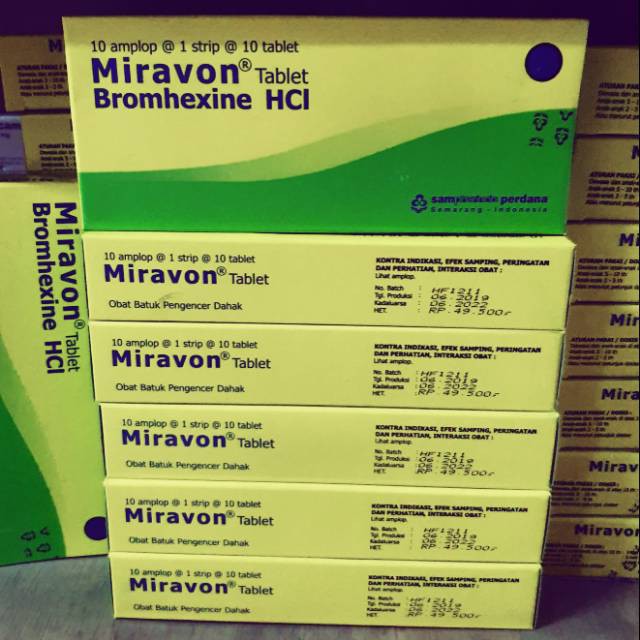 Jual Miravon Bromifar Batuk Dahak Box Indonesia Shopee Indonesia