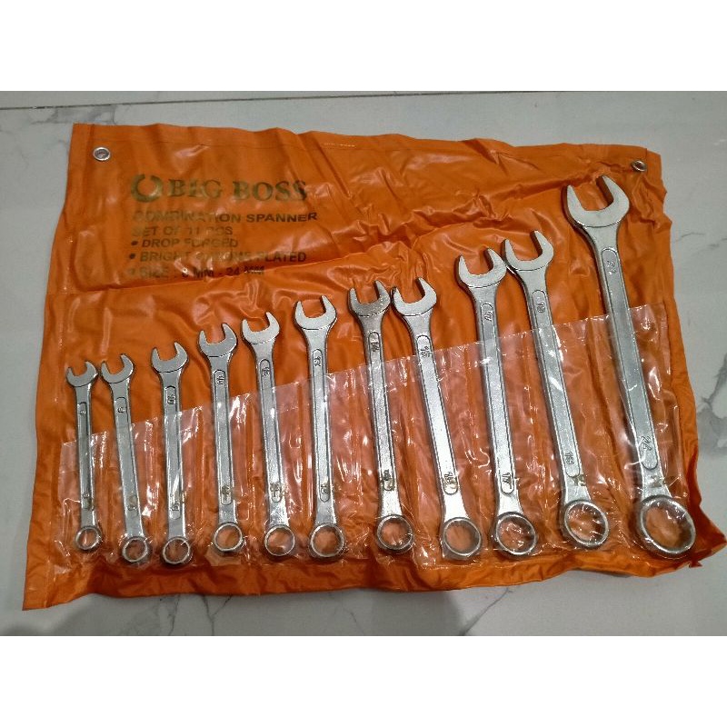 Kunci ring pas set 11pcs 8/24