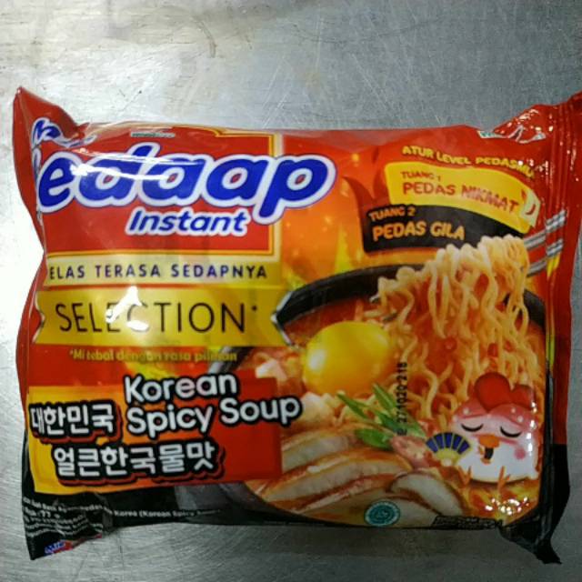 

Mie sedap korean spicy soup