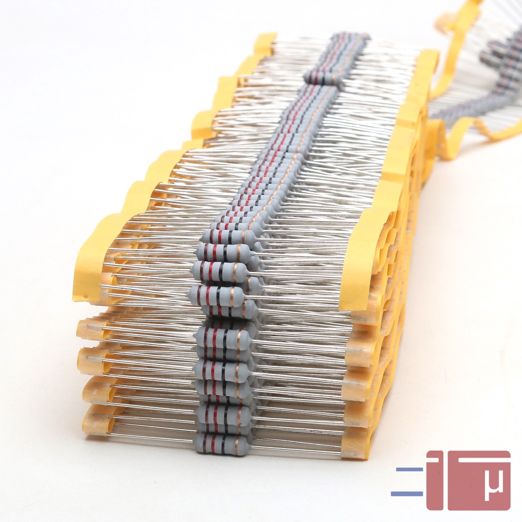 x10 Resistor 12R 12 Ohm 1W Metal Oxide 5% Taiwan Kaki Tembaga