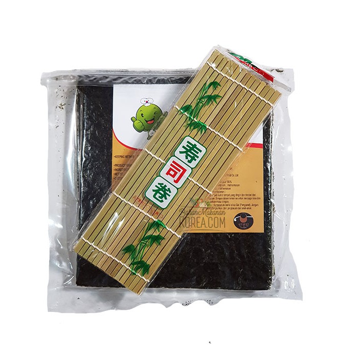 

Paket Nori manjun 50 lembar + sushi mat 24cm
