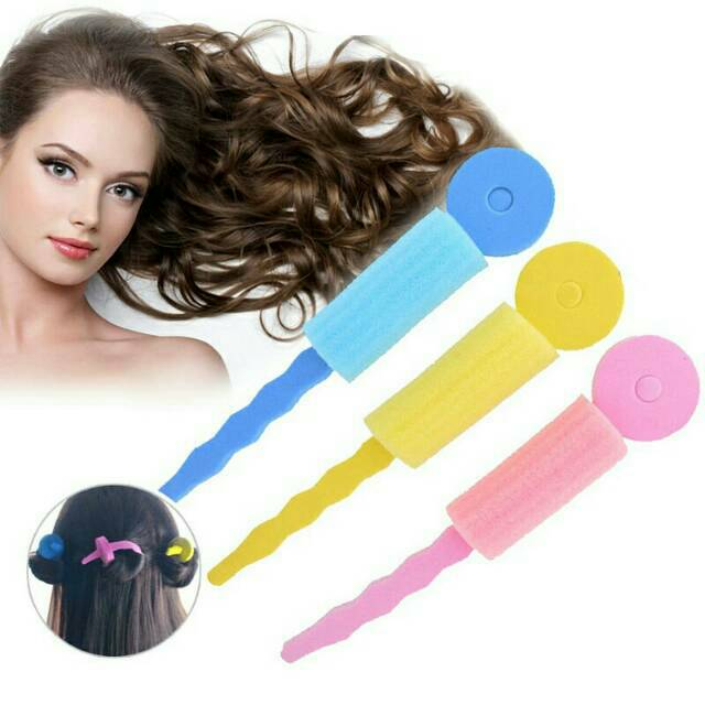  Roll  rambut  spon curly  ikal 6pc Shopee Indonesia