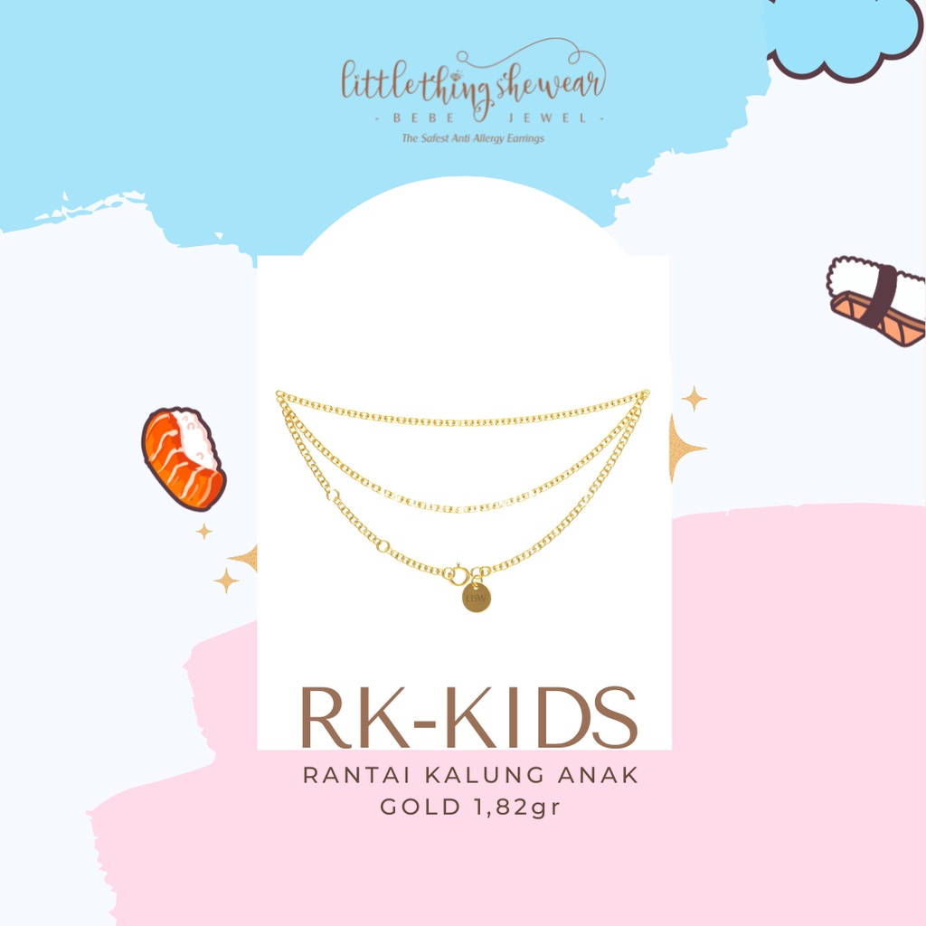 Rantai Kalung Anak Gold Littlethingshewear RK-KIDS 1,82gr