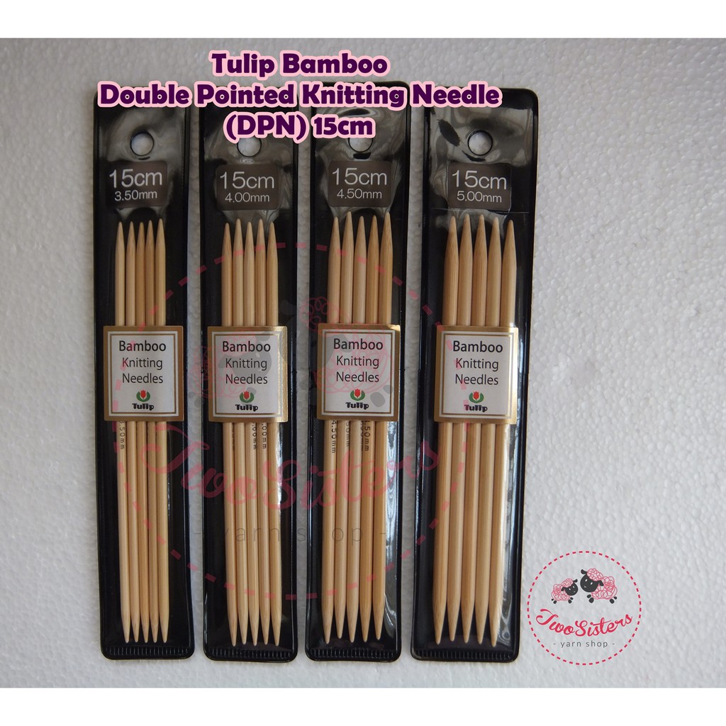 Alat Rajut - Tulip Double Pointed Needles (DPN) Bamboo Knitting Needles 15 cm - Tools 22